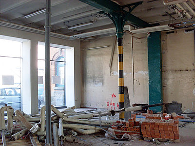 Bauruine statt Wellness-Palast! Foto von Zustand der Location Alte Feuerwache bei erster Besichtigung